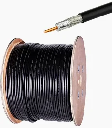 Belden 9116 – Broadband Coax, Series 6, 18 AWG Solid BCCS, Foil + 60% AL Braid, PVC Jkt, CM