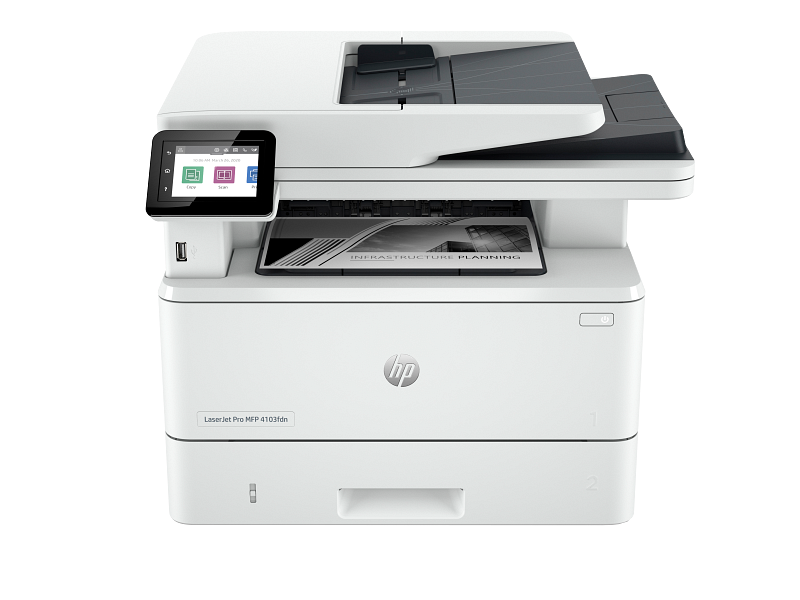HP 2Z628A – LaserJet Pro MFP 4103fdn Printer (2Z628A), Print, Copy, Scan.