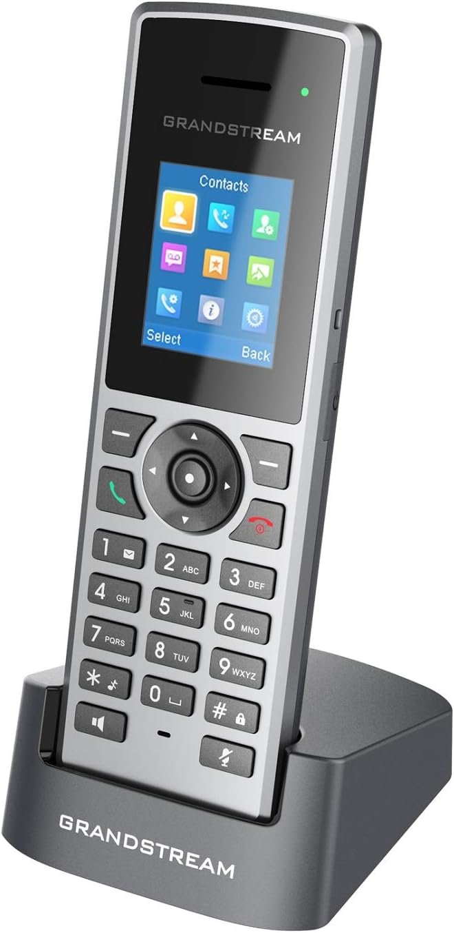 GrandStream DP722 – DECT Cordless Phone, 2.4" color LCD, Supports a range of 350 meters outdoors…