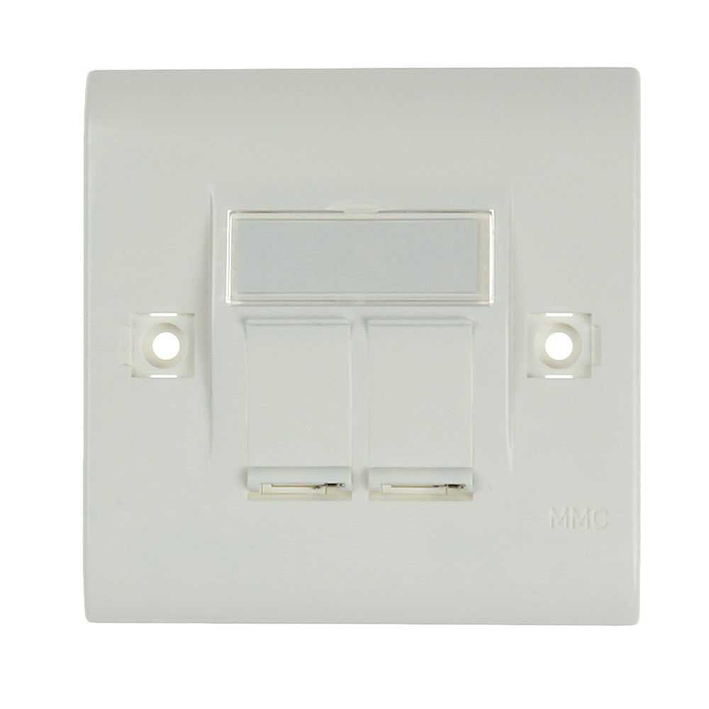 MMC BC862C – 2 ports 86 x 86 mm Faceplate