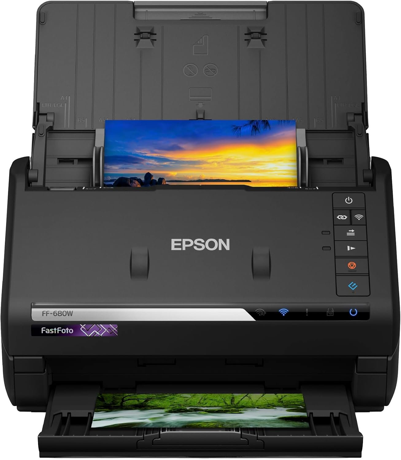 Epson FF-680W – FastFoto FF-680W Sheetfed Scanner - 600 dpi Optical. World's Fastest Personal…